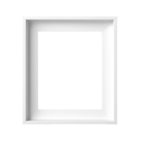 White Frame Png, White Luxury Frame, Transparent Background, AI Generated png