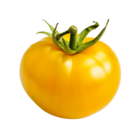 Gelb Tomate png, transparent Hintergrund, ai generiert png