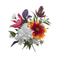 Blumen- Aquarell Illustration, Aquarell Blumen, ai generiert png