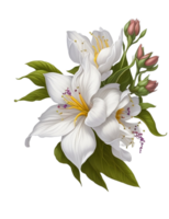 floral aguarela ilustração, aguarela floral, ai gerado png