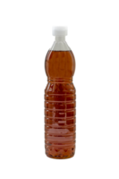 Fish sauce in a clear plastic bottle on transparent background png