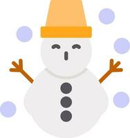 Snowman Vector Icon Design