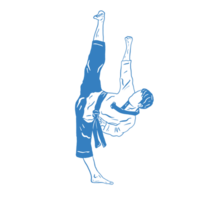 taekwondo kämpe illustration png