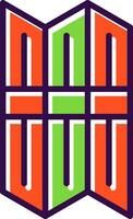 Folding Screen Vector Icon Design