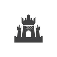 Castle logo vector illustration template