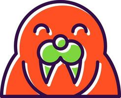 Walrus Vector Icon Design