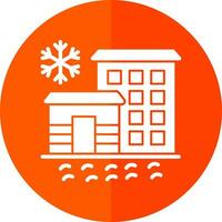 Ice hotel Vector Icon Design