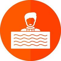 Swim Vector Icon Design