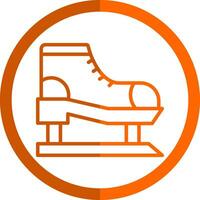 Ice skate Vector Icon Design