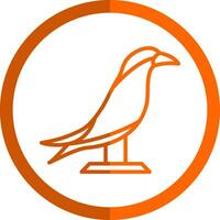 ártico golondrina de mar en vuelo vector icono diseño