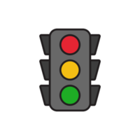 illustration of traffic light cartoon png