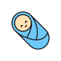 söt baby illustration png