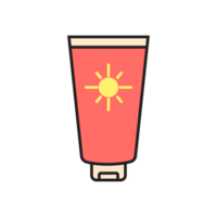 bouteille de crème solaire dessin animé png