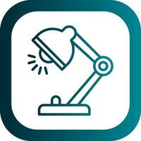 Desk Lamp Vector Icon Design