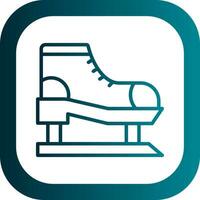 Ice skate Vector Icon Design