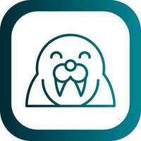 Walrus Vector Icon Design