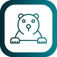 Polar bear Vector Icon Design