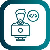 Programmer Vector Icon Design