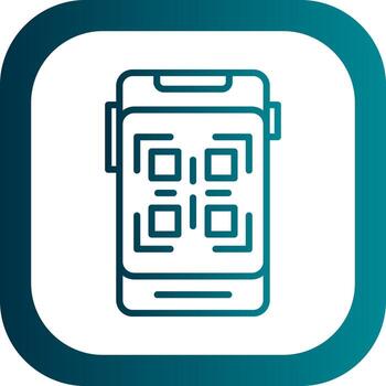 diseño de icono de vector de código qr