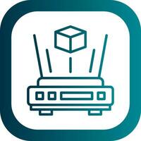 Holofgram Vector Icon Design