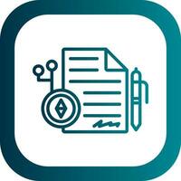 Smart Contracts Vector Icon Design