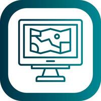 Game Map Vector Icon Design