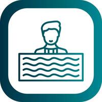 Swim Vector Icon Design