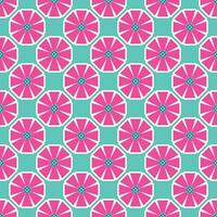 Y2K floral pattern. Funny funky retro flowers background vector