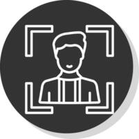 Face Scan Vector Icon Design