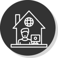 Work From Home Vector Icon Design