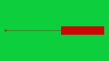 Callout titles textbox bar motion graphics animation isolated on green screen background video