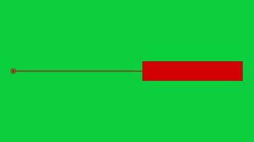 Chamar títulos caixa de texto Barra movimento gráficos animação isolado em verde tela fundo video