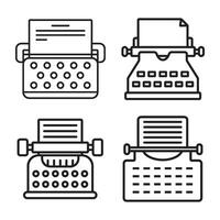 typewriter icon vector