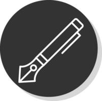 Ink Pen Vector Icon Design