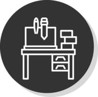 Desk Vector Icon Design