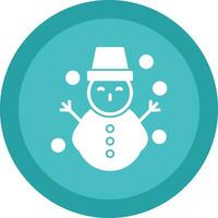 Snowman Vector Icon Design