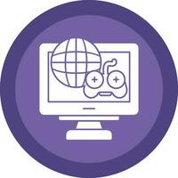 Online Gaming Vector Icon Design