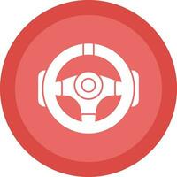 Steering Wheel Vector Icon Design