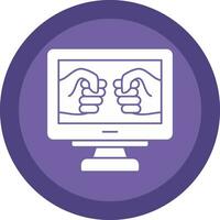 Fighting Game Vector Icon Design