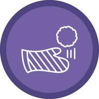 Snowball fight Vector Icon Design