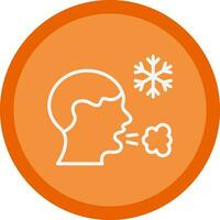 Frosty breath Vector Icon Design