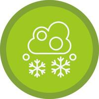 Snowfall Vector Icon Design