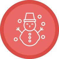 Snowman Vector Icon Design