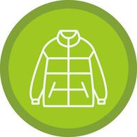 Winter jacket Vector Icon Design