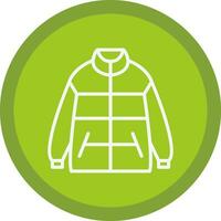 Winter jacket Vector Icon Design