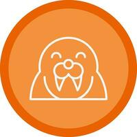 Walrus Vector Icon Design