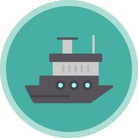 Icebreaker ship Vector Icon Design