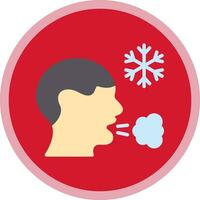 Frosty breath Vector Icon Design