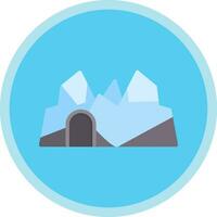 Ice cave Vector Icon Design