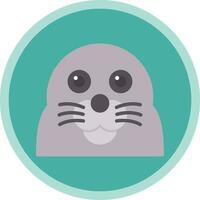 Seal Vector Icon Design